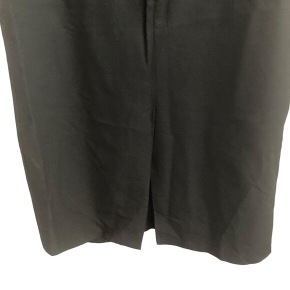 Old Navy Maxi Skirt Womens 12 Modest Black Slit Stretch - Picture 5 of 8